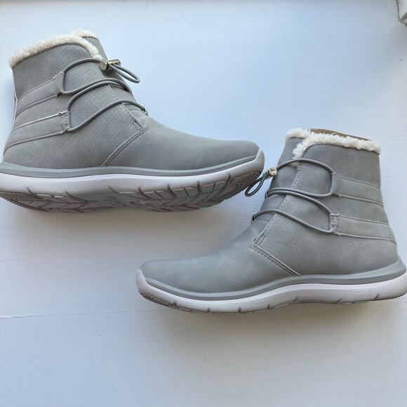 Ryka Faux Fur Winter Boots Evie Exotic Gray 8.5W - Picture 5 of 13